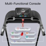 UMAY Folding Treadmill with Heart Rate Sensor