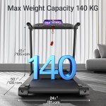 UMAY Folding Treadmill with Heart Rate Sensor