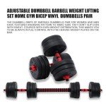 Adjustable Dumbbell Barbell Set for Home Gym