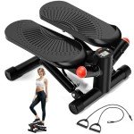 ACFIT Mini Stepper with Resistance Bands, Quiet Design