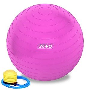 65CM Yoga & Stability Ball with Pump (Pink)