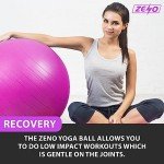 65CM Yoga & Stability Ball with Pump (Pink)