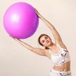 65CM Yoga & Stability Ball with Pump (Pink)