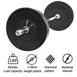 4ft Straight Weights Bar with Spring Clips