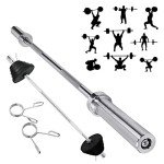 4ft Straight Weights Bar with Spring Clips