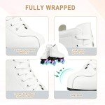 Simanli Women's Four-Wheel Roller Skates - White