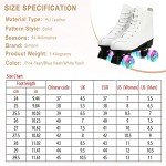 Simanli Women's Four-Wheel Roller Skates - White
