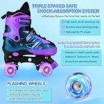 Adjustable Light-Up Roller Skates for Kids
