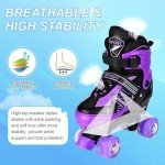 Adjustable Light-Up Roller Skates for Kids