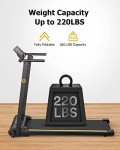 UREVO Folding Treadmill with 12 HIIT Modes