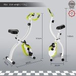 Ultrasport Folding Exercise Bike - Silent and Comfortable