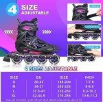 Adjustable Light-Up Inline Skates for Kids – Purple