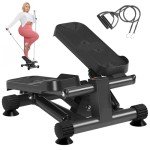 SogesHome Mini Stepper with Resistance Bands & Monitor