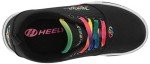 Rainbow Black Heelys Roller Shoes for Girls
