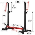 Adjustable Squat Rack Stand for Home Gym