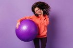 SJMR 65cm Anti-Burst Fitness Ball for Yoga & Pilates