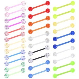 32PCS Glow-in-the-Dark Tongue Bars Set