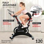 Sport24 Smart Exercise Spinning Bike with 8kg Flywheel