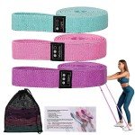 CEILIWEN Fabric Resistance Bands Set for Workouts
