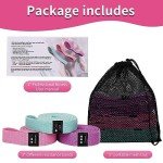 CEILIWEN Fabric Resistance Bands Set for Workouts