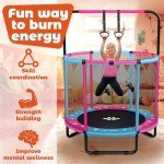 Happin 55” Safe Toddler Trampoline for Kids