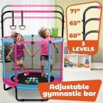 Happin 55” Safe Toddler Trampoline for Kids