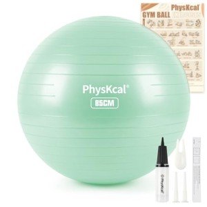 Teal 85cm Swiss Gym Exercise Ball with Pump