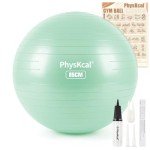 Teal 85cm Swiss Gym Exercise Ball with Pump