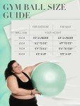 Teal 85cm Swiss Gym Exercise Ball with Pump