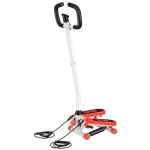 Adjustable Twist Stepper with Handlebar and Bands