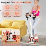 Adjustable Twist Stepper with Handlebar and Bands