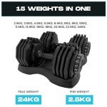 Adjustable Dumbbells Set 24kg/40kg for Home Use