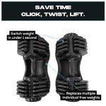 Adjustable Dumbbells Set 24kg/40kg for Home Use