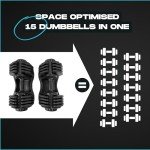 Adjustable Dumbbells Set 24kg/40kg for Home Use