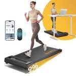 Compact Under Desk Treadmill with Incline & Remote