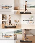 Compact Under Desk Treadmill with Incline & Remote