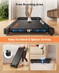 Compact Under Desk Treadmill with Incline & Remote