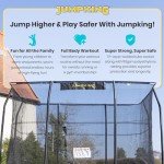 Deluxe Rectangular Trampoline with Safety Net & Ladder