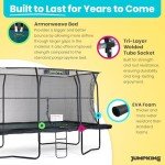 Deluxe Rectangular Trampoline with Safety Net & Ladder