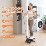 CITYSPORTS Mini Stepper with Resistance Bands & LCD Monitor