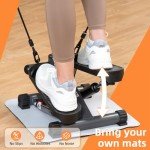 CITYSPORTS Mini Stepper with Resistance Bands & LCD Monitor