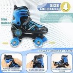 Adjustable Light-Up Roller Skates for Kids