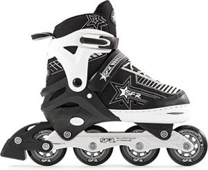 Adjustable Grey/Silver Skates for Kids, Size 3-6