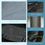 Kids 4.6FT Trampoline with Safety Enclosure