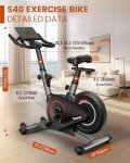 PASYOU Indoor Exercise Bike with LCD Display