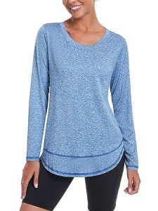 Women's Quick Dry Yoga & Workout Top - Blue