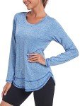 Women's Quick Dry Yoga & Workout Top - Blue