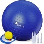 ROMIX Anti-Burst Exercise Ball with Pump