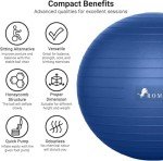 ROMIX Anti-Burst Exercise Ball with Pump