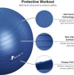 ROMIX Anti-Burst Exercise Ball with Pump